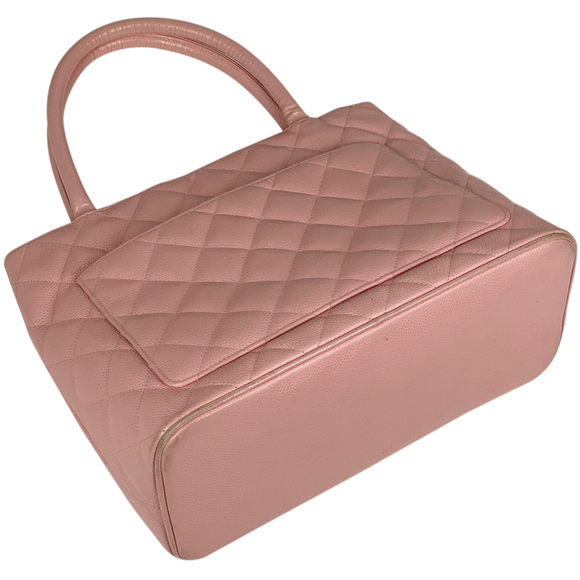 Chanel Skin Pink Bag Mark Tote Tote Reprint Handbag Caviar Coco - Picture 1 of 10
